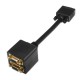 AISENS A113-0080 adaptador de cable D-sub HDB15 2x D-sub HDB15 Negro